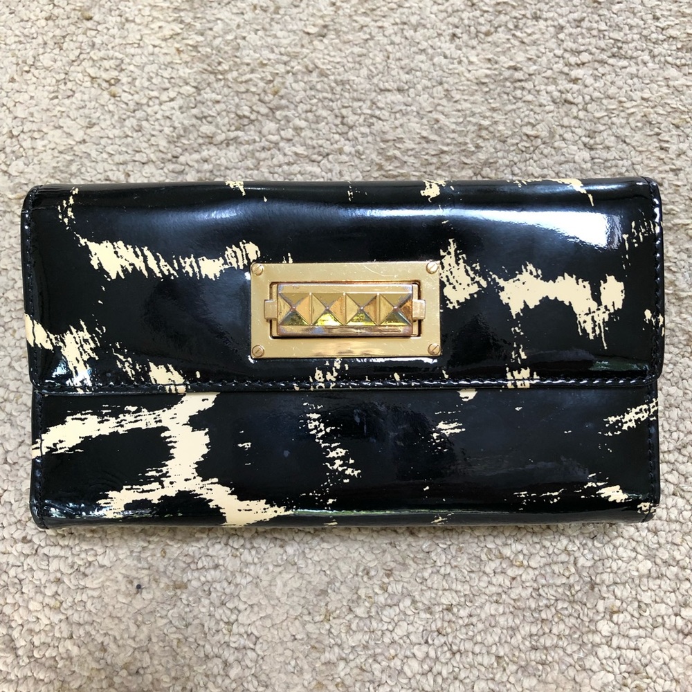 Tory Burch trifold animal print wallet